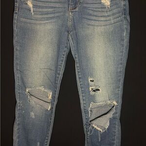 Cello Jeans Distressed Skinny Jeans – Light Wash